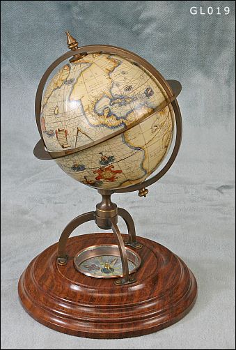 Gift Items :: Ancient and modern globes :: Old style wooden terrestrial  globes :: Mappamondo in Legno Stile Antico :: Wooden terrestrial globes in  ancient style - Mercatore 1541