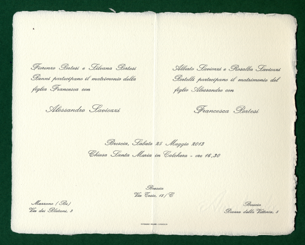 Partecipazioni Matrimonio Carta Amalfi